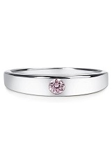 teensy catchy silver cz October baby birthstone ring for kids 
